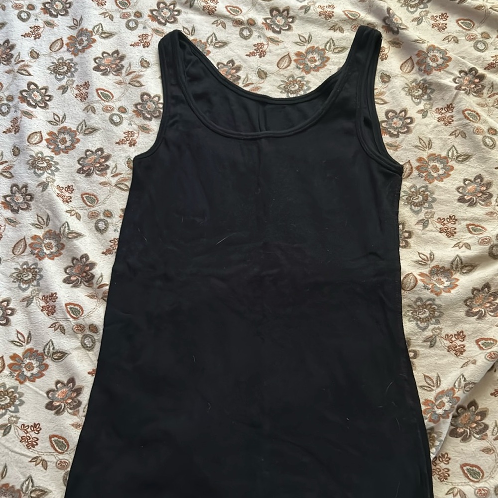 Black tank top